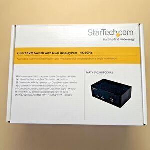 StarTech SV231DPDDUA2 2 Port KVM Switch Box with Cables